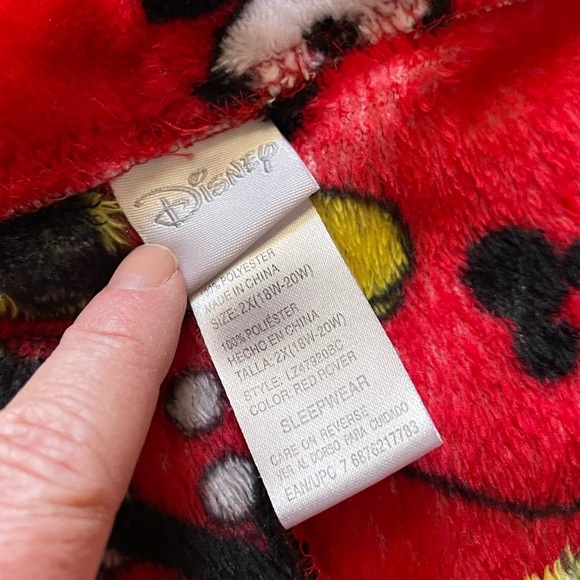 COPY - Disney Mickey Mouse Red Fuzzy Sleep Pants - Picture 5 of 5